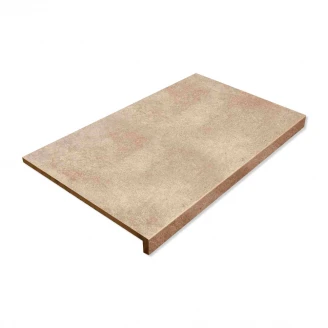 Klinker Capri Straight Stair-Tread Beige Matt 49x33 cm
